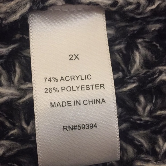 NWT Confess 2X Navy Blue Long Cardigan Sweater - Picture 6 of 6